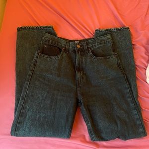 Green BDG High-Rise Baggy Jeans